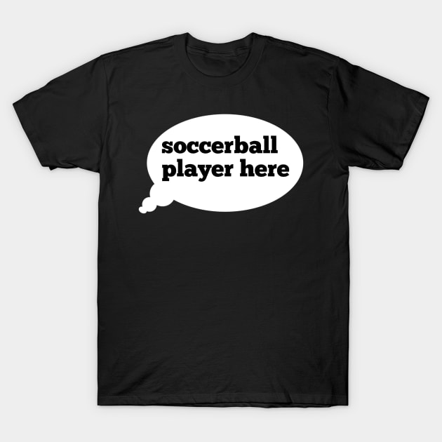 Soccerball player shirt T-Shirt by Gun&One